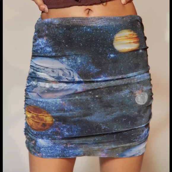 MESH GALAXY SKIRT - Picture 1 of 7